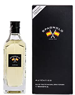SPAGNOLO - Auténtico 150 ml, Colonia Hombre, Perfume Formato Spray, Eau de Toilette Natural y Masculina, Aroma Cítrico Especiado, Fragancia Fresca, Clásica y de Larga Duración