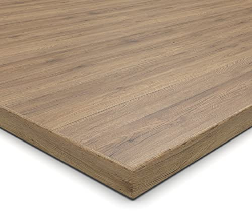 AUPROTEC Dekorplatte 28 mm Eiche Sanremo 160x70 cm – rundum ABS-Kante, pflegeleicht & robust für Regale, Möbel, Innenausbau