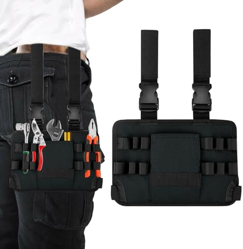 Sac de Ceinture à Outils avec Clip de Ceinture, Ceinture à Outils, Ceinture à Outils pour Hommes, Ceinture D'artisan, Porte-Outils pour électricien，Ceinture à Outils avec Plusieurs Poches