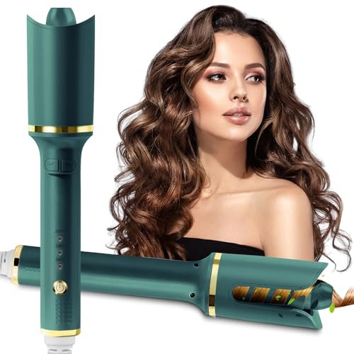 Anluomania Ferro Arricciacapelli 28mm, Arricciacapelli Automatico, Arricciacapelli Professionale, Rivestimento in Ceramica, 3 temperature, Anti-Bruciore, per Varietà di Acconciature Ricci
