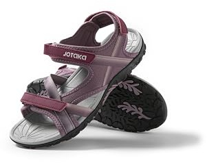 JOTA KA Sandales d'été pour femme – Légères, respirantes et confortables, semelle antidérapante, fermeture Velcro réglable – randonnée, marche et usage quotidien, violet, 39 EU