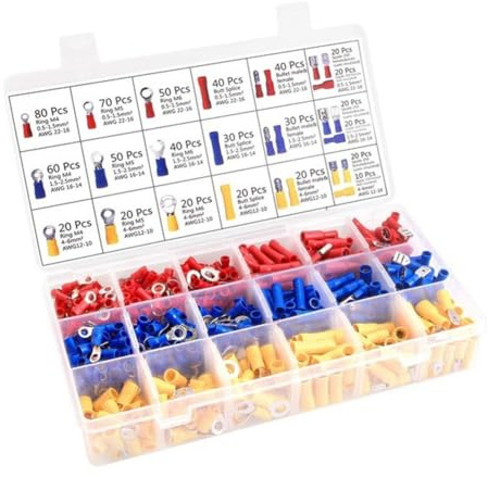 Pqahffowr 700 Capocorda per cavi, capicorda ad e connettori a , connettori rotondi