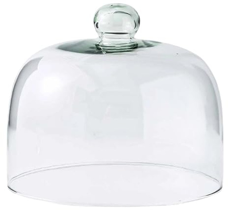 Cupola in Vetro per Torte, Coperchio Protettivo Antipolvere, Campana per Dolci, Ideale per Coprire Frutta, Dessert, Pasticcini e Snack, Per Cucine Domestiche, Feste, Panetterie, 20x24 Cm