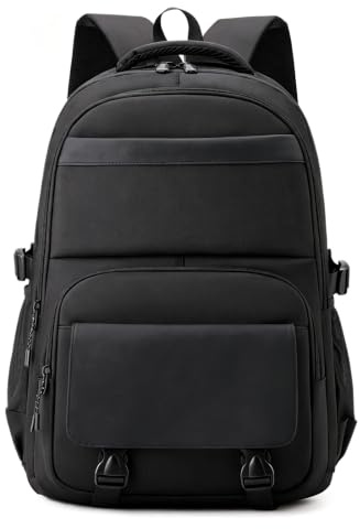 15 tums andas Nylon bärbar ryggsäck Convertible Business Daypack satchel väska,Black