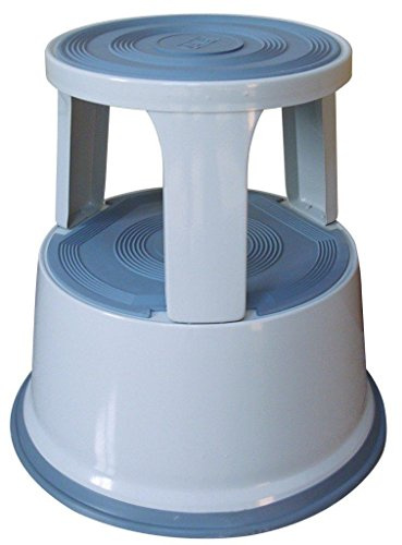 Q-Connect Dark Metal Step Stool - Grey