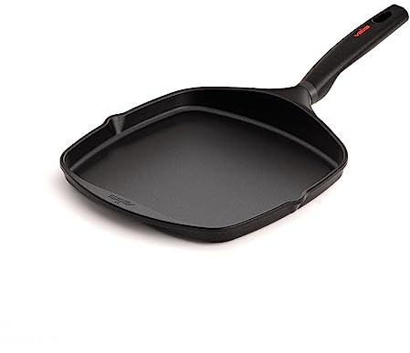 Valira 4194/15 Tecnoform - Plancha, 26 x 26 cm, color negro, MADE IN SPAIN