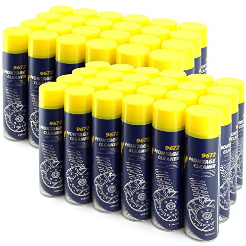 MANNOL® 48 X Pulitore per freni 600 ML kit Cleaner Pulitore Adattatore Metallo Montaggio Detergente Sgrassante