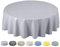 Home Direct Wachstuch Tischdecke Abwaschbar Rund 160cm Hellgrau