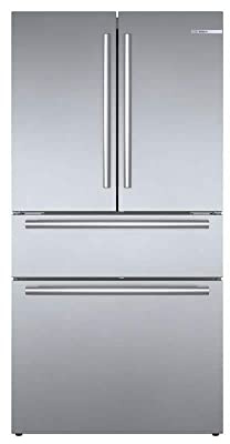 Bosch 800 Series B36CL80SNS 36 Inch Smart Freestanding Counter Depth 4 Door French Door Refrigerator with 20.5 cu. ft. Total Capacity in Stainless Steel (Bar Handle)