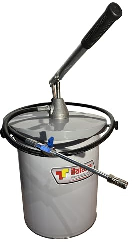 ITALCOM Ingrassatore manule a Leva con Fusto capacità Fino a 20 kg