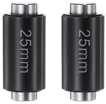 sourcing map 2pcs Standard Measuring Rod 25mm Caliper Micrometer Calibration Block Rod Outside Micrometer Rod Bar
