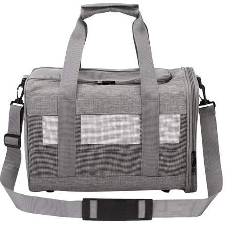 Transportbox Katze Katzen Transportboxen, Faltbar Hundetransportbox Katzentransportbox Mit Einstellbar Schultergurt Katzenbox Für Katzen Hund Welpe