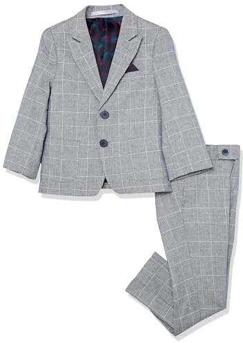 Slim Fit Boy's Check Suit