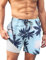 AI'MAGE Badehose Herren Lang Badeshorts Herren mit Innenslip Schwimmhose Männer Kurz Swimming Shorts Men Bademode Sommer, Palmen, S
