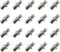 20 Pezzi Staffa per Mensola,5mm Supporto per Mensole,Supporti Per Mensole In Metallo Nichelato, Per Mobili, Armadi, Librerie, Scaffali