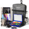 Funto Mini Wasserfarben-Set, das All-In-One 24-Farben Premium Pocket Reise-Maleinsatz, mit Crossbody-Tasche,Wasserfarben Tagebuch, Wasserpinsel, Malwasserbecher und magnetischem Griff