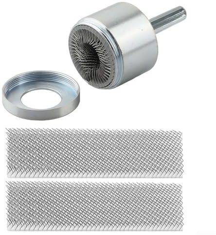 Nettoyeur de tuyau 15/22 mm + 2 pièces de rechange, brosse de nettoyage de tuyau de forage avec deux brosses remplaçables, nettoyeur de tuyau électrique pour tuyau en cuivre, facile à installer (15