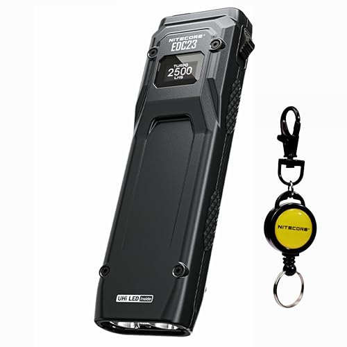 Nitecore EDC23 2500 lúmenes Ultra delgada Linterna Táctica de Bolsillo EDC