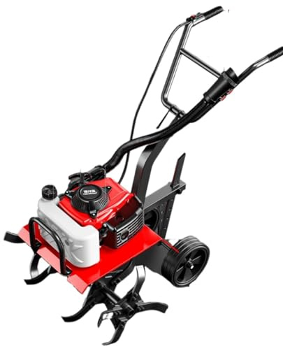 Micro máquina de labranza de gasolina para arar y aflojar el suelo, pequeña máquina de zanjas agrícolas domésticas con rueda escarificadora