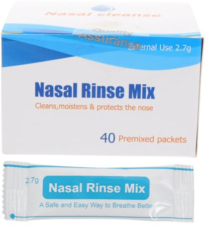 BAZEITFLOW 1 Låda Nasal Rinse Salt Packets Individually Packaged Nasal Cleaner Mix For Adults And Children Safe And Easy To Use