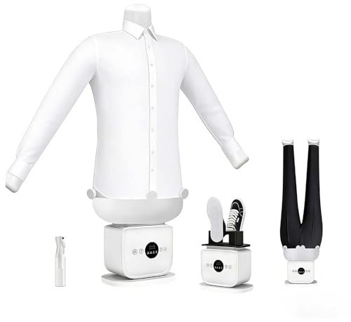 LYNNEYING Machine à repasser automatique gonflable,modèle humanoïde automatique amélioré,séchage et repassage rapides en 8 à 10 min,360° sans angle mort pour to-us types de tissus et chaussures(A)