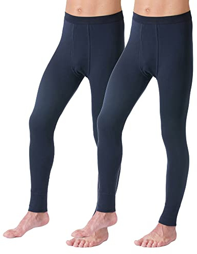 HERMKO 3540 2-pack herr långa kalsonger Long Johns (andra färger) ekologisk bomull