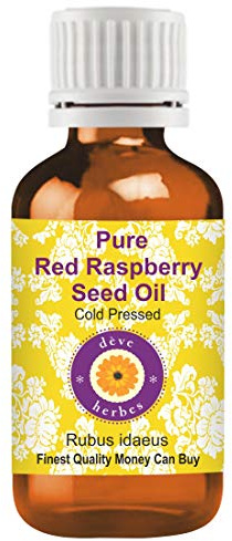 dève herbes Olio di semi di lampone rosso puro di (Rubus idaeus) 100% grado terapeutico naturale spremuto a freddo 10ml (0.33 oz)