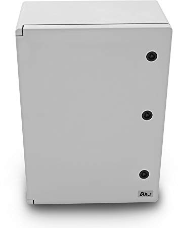 ARLI Schaltschrank IP65 Industriegehäuse 680 x 800 x 260 mm verzinkter Montageplatte Verriegelung Tür mit umlaufender Dichtung Gehäuse Leergehäuse ABS Kunststoff Solar leer Schrank 68 x 80 x 26 cm