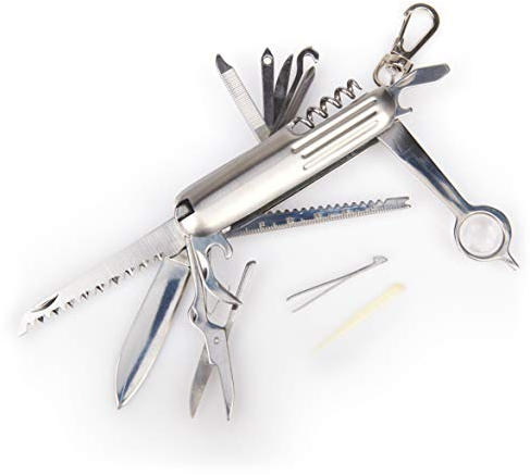 LazyLife Multitool Taschenmesser 15 Funktionen aus Edelstahl