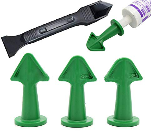 Ensemble d'outils de Calfeutrage en Silicone, Outil de Finition de Dissolvant de Coulis de Lissage de Silicone, Grattoir de Truelle en Silicone