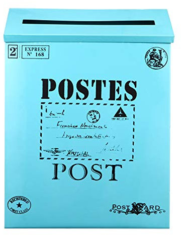 DOITOOL 1pièce Boîte Aux Lettres Vintage Décor Multifonctionnel pour Maison Et Bureau Accessoire Élégant Et