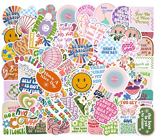 Molain Inspirational Stickers,100Pcs Motivational Stickers Waterproof Positive Laptop Stickers Vinyl Laptop Stickers for Scrapbooking Journal Teens Students Adults Teachers Water Bottles