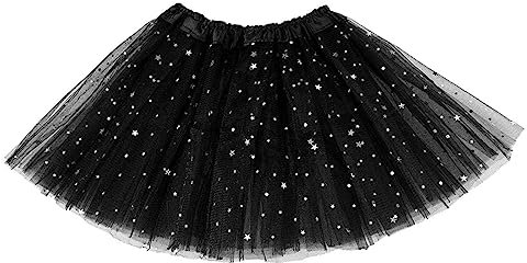 PLABBDPL Tüllrock Kinder, Tütü Star Minirock Tüllrock Ballettrock Prinzessin Tüllrock für Karneval Geburtstag Halloween Party Mädchen