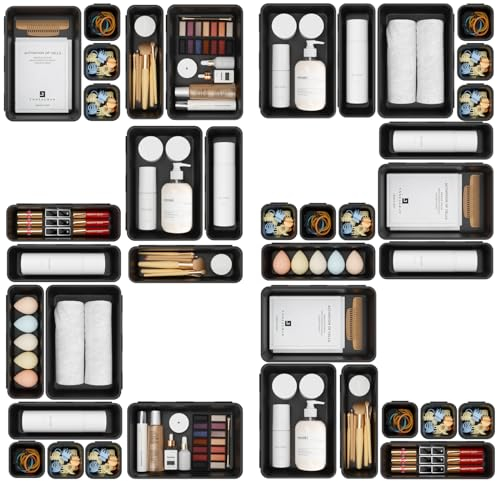 A-LUGEI Schubladen Organizer Werkstatt, Werkzeug Organizer, Sortierbox für Werkstatt Zubehör, Schreibtisch Schubladen Ordnungssystem für Büro Küche Badezimmer Garage sortierbox 22 Stück 3 GRÖSSE