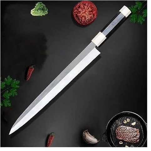 FBITE 10/11/12 pollici Sashimi Yanagiba coltello in acciaio for affettare salmone prosciutto sfilettare pesce mannaia coltelli da cucina manico ottagonale