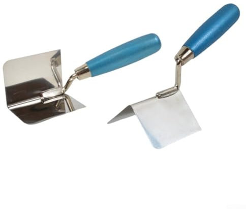 EpheyFIF 2 Dry Wall Internal Corner Trowel Drywall Corner Tool Trowels Drywall Corner Tool Drywall Installation Drywall Finishing Tool for Plastering and Brickwork