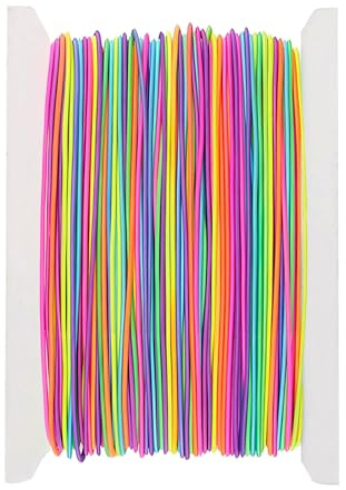 vaolmlop Corde élastique, 1 mm, fil de perles, 30 m, corde de travaux manuels en tissu, fil élastique pour fabrication de bracelets, bijoux, colliers, bricolage (couleur)