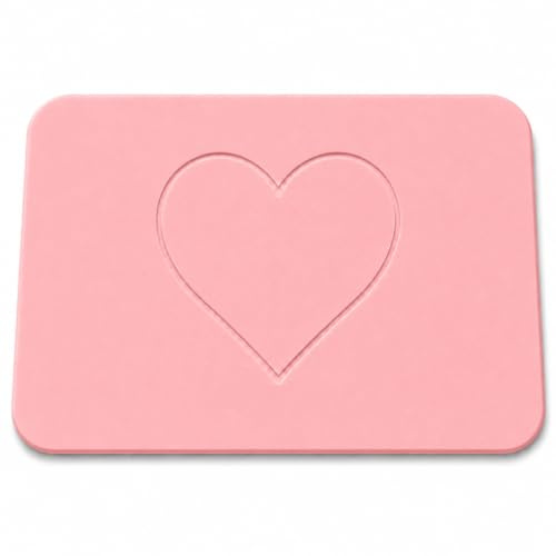 MAISON TOC TOC- Alfombra Diatomita Baño 60x39cm - Antideslizante y de Secado Rápido - Alta Absorción- Antimoho - Base de Goma y Lija, Alfombrilla Baño Diatomita - Color Rosa