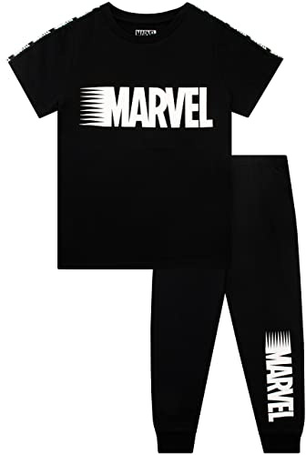 Marvel Boys Pyjamas Black 9-10 Years