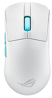 ASUS ROG Harpe Ace Aim Lab Edition Wireless Gaming Mouse, 54g Lightweight, 24GHz RF, Bluetooth, 36K DPI Sensor, 5 Buttons, ROG SpeedNova, ROG Omni Receiver, Esports & FPS Gaming, White