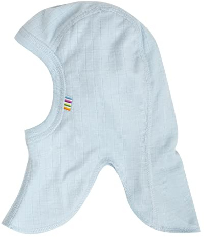 Joha Baby Kinder Unisex Schalmütze Balaclava aus Reiner Merino-Wolle, Größe:50, Farbe:Light Blue