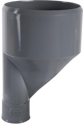 Raccord PVC gris excentré réduit - Mâle/femelle Diamètre 100-40 mm - Girpi