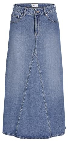 JJXX Jxrida Denim MW Ankle Skirt Dnm Falda Vaquera, Medio De Mezclilla Azul, L para Mujer