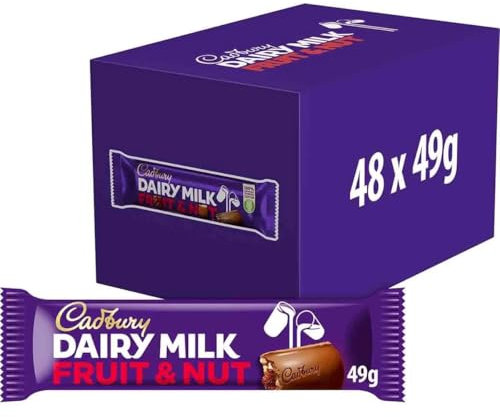 Milk Chocolate Fruit & Nut Bar, 49g (Pack of 48)