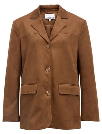 Object Objfenja Lo Blazer Noos, Rawhide, 40 Femmes, Cuir Brut, 40
