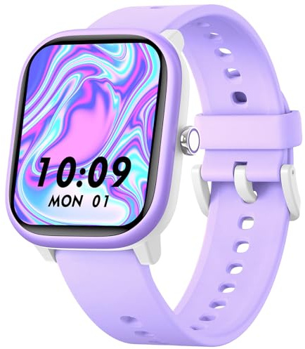 Fikami Smart Watch for Kids Girls Boys No APP/Phone Needed, 1.83 IP68 Waterproof Sport Watch Pedometer, Heart Rate, Sleep Monitor, Step Counter, 12 Puzzle Games for Girls Boys Teens 6-16