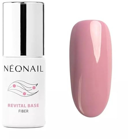 NÉONAIL Base Coat Semipermanente Unghie 7,2 ml Smalto Base Coat Rosa Revital Base Fiber Warm Cover Gel Per Unghie UV Led Nail Polish NÉONAIL Smalti Gel Semipermanenti