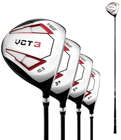 Mazza da golf in legno # 1/3/5/4H ferro destrorsi VCT3 testa in lega di alluminio ibrido per uomini donne sport (legno #3)
