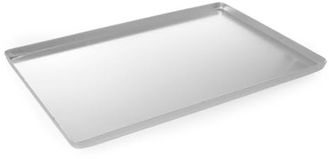 HENDI Auslageplatte, Vitrinenblech, Sandwichplatte, 600x400x(H)20mm, Aluminium, Silber