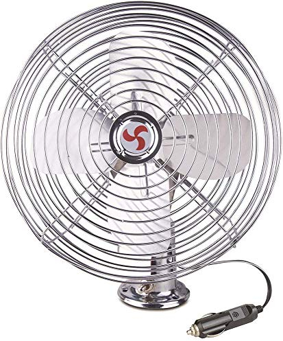 Wehmann Ventilator Jumbo 12V 12 Volt PKW Durchmesser 23 cm 8 komplett aus Metall